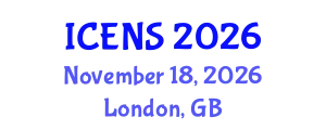 International Conference on Engineering and Natural Sciences (ICENS) November 18, 2026 - London, United Kingdom