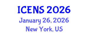 International Conference on Engineering and Natural Sciences (ICENS) January 26, 2026 - New York, United States