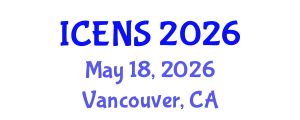 International Conference on Engineering and Natural Sciences (ICENS) May 18, 2026 - Vancouver, Canada