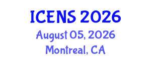 International Conference on Engineering and Natural Sciences (ICENS) August 05, 2026 - Montreal, Canada