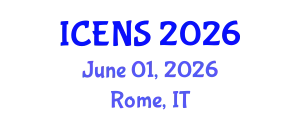 International Conference on Engineering and Natural Sciences (ICENS) June 01, 2026 - Rome, Italy