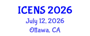 International Conference on Engineering and Natural Sciences (ICENS) July 12, 2026 - Ottawa, Canada