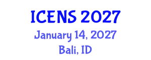 International Conference on Engineering and Natural Sciences (ICENS) January 14, 2027 - Bali, Indonesia