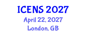 International Conference on Engineering and Natural Sciences (ICENS) April 22, 2027 - London, United Kingdom