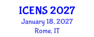 International Conference on Engineering and Natural Sciences (ICENS) January 18, 2027 - Rome, Italy