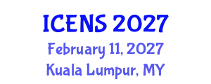 International Conference on Engineering and Natural Sciences (ICENS) February 11, 2027 - Kuala Lumpur, Malaysia