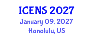 International Conference on Engineering and Natural Sciences (ICENS) January 09, 2027 - Honolulu, United States