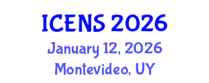 International Conference on Engineering and Natural Sciences (ICENS) January 12, 2026 - Montevideo, Uruguay