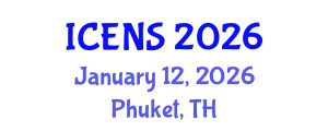 International Conference on Engineering and Natural Sciences (ICENS) January 12, 2026 - Phuket, Thailand