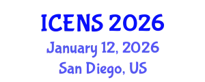 International Conference on Engineering and Natural Sciences (ICENS) January 12, 2026 - San Diego, United States