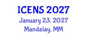 International Conference on Engineering and Natural Sciences (ICENS) January 23, 2027 - Mandalay, Myanmar