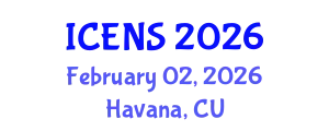 International Conference on Engineering and Natural Sciences (ICENS) February 02, 2026 - Havana, Cuba