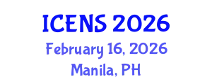 International Conference on Engineering and Natural Sciences (ICENS) February 16, 2026 - Manila, Philippines