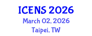 International Conference on Engineering and Natural Sciences (ICENS) March 02, 2026 - Taipei, Taiwan