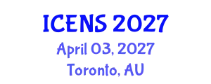 International Conference on Engineering and Natural Sciences (ICENS) April 03, 2027 - Toronto, Australia