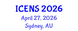 International Conference on Engineering and Natural Sciences (ICENS) April 27, 2026 - Sydney, Australia