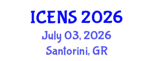 International Conference on Engineering and Natural Sciences (ICENS) July 03, 2026 - Santorini, Greece