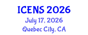 International Conference on Engineering and Natural Sciences (ICENS) July 17, 2026 - Quebec City, Canada