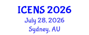 International Conference on Engineering and Natural Sciences (ICENS) July 28, 2026 - Sydney, Australia
