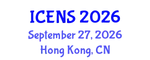 International Conference on Engineering and Natural Sciences (ICENS) September 27, 2026 - Hong Kong, China