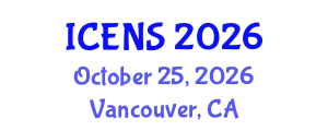 International Conference on Engineering and Natural Sciences (ICENS) October 25, 2026 - Vancouver, Canada