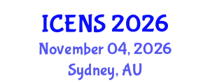 International Conference on Engineering and Natural Sciences (ICENS) November 04, 2026 - Sydney, Australia