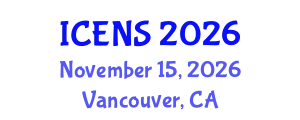 International Conference on Engineering and Natural Sciences (ICENS) November 15, 2026 - Vancouver, Canada