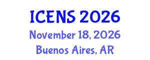 International Conference on Engineering and Natural Sciences (ICENS) November 18, 2026 - Buenos Aires, Argentina