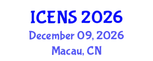 International Conference on Engineering and Natural Sciences (ICENS) December 09, 2026 - Macau, China