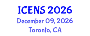 International Conference on Engineering and Natural Sciences (ICENS) December 09, 2026 - Toronto, Canada