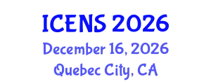 International Conference on Engineering and Natural Sciences (ICENS) December 16, 2026 - Quebec City, Canada