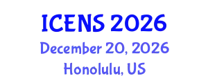 International Conference on Engineering and Natural Sciences (ICENS) December 20, 2026 - Honolulu, United States