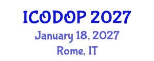 International Conference on Oral Dermatology and Oral Pathology (ICODOP) January 18, 2027 - Rome, Italy