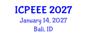 International Conference on Power, Energy and Electrical Engineering (ICPEEE) January 14, 2027 - Bali, Indonesia