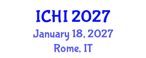 International Conference on Health Informatics (ICHI) January 18, 2027 - Rome, Italy