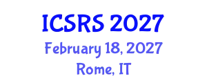 International Conference on Scientific Research and Studies (ICSRS) February 18, 2027 - Rome, Italy