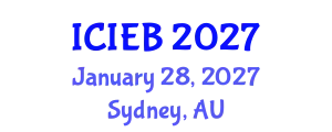 International Conference on Innovation in Economics and Business (ICIEB) January 28, 2027 - Sydney, Australia