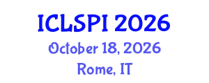 International Conference on Legal, Security and Privacy Issues (ICLSPI) October 18, 2026 - Rome, Italy