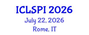 International Conference on Legal, Security and Privacy Issues (ICLSPI) July 22, 2026 - Rome, Italy