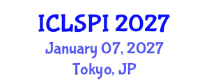 International Conference on Legal, Security and Privacy Issues (ICLSPI) January 07, 2027 - Tokyo, Japan