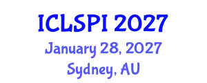 International Conference on Legal, Security and Privacy Issues (ICLSPI) January 28, 2027 - Sydney, Australia