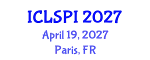 International Conference on Legal, Security and Privacy Issues (ICLSPI) April 19, 2027 - Paris, France