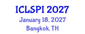 International Conference on Legal, Security and Privacy Issues (ICLSPI) January 18, 2027 - Bangkok, Thailand