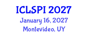 International Conference on Legal, Security and Privacy Issues (ICLSPI) January 16, 2027 - Montevideo, Uruguay