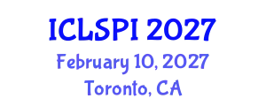 International Conference on Legal, Security and Privacy Issues (ICLSPI) February 10, 2027 - Toronto, Canada