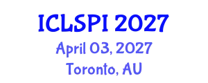 International Conference on Legal, Security and Privacy Issues (ICLSPI) April 03, 2027 - Toronto, Australia