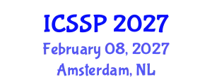 International Conference on Statistical Signal Processing (ICSSP) February 08, 2027 - Amsterdam, Netherlands
