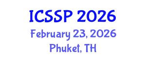 International Conference on Statistical Signal Processing (ICSSP) February 23, 2026 - Phuket, Thailand
