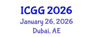 International Conference on Geology and Geophysics (ICGG) January 26, 2026 - Dubai, United Arab Emirates