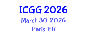International Conference on Geology and Geophysics (ICGG) March 30, 2026 - Paris, France